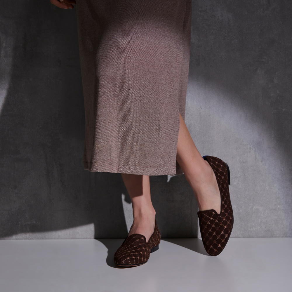 Loafer Tresse Camurça Marrom