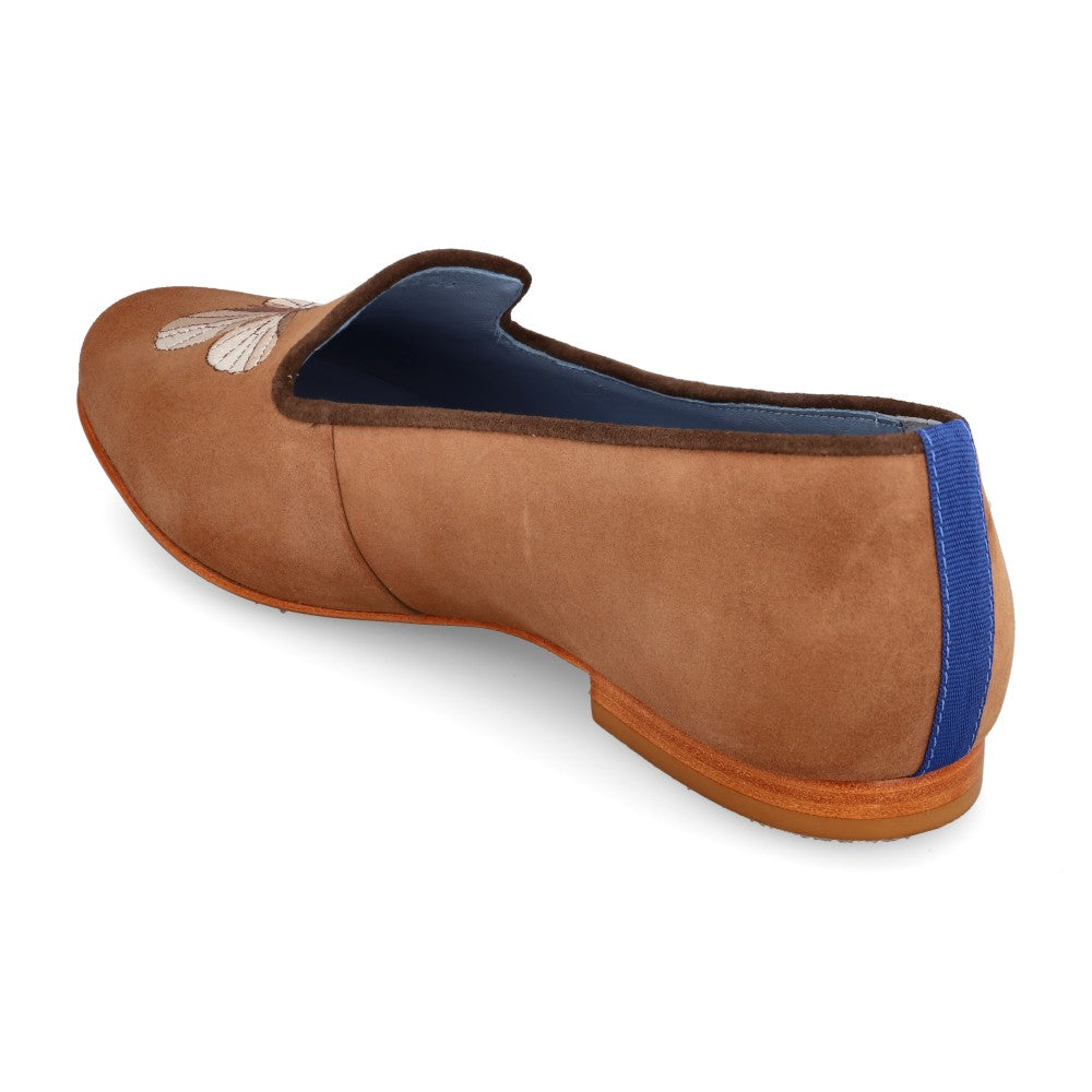 Loafer Butterfly Wild Camurça Marrom