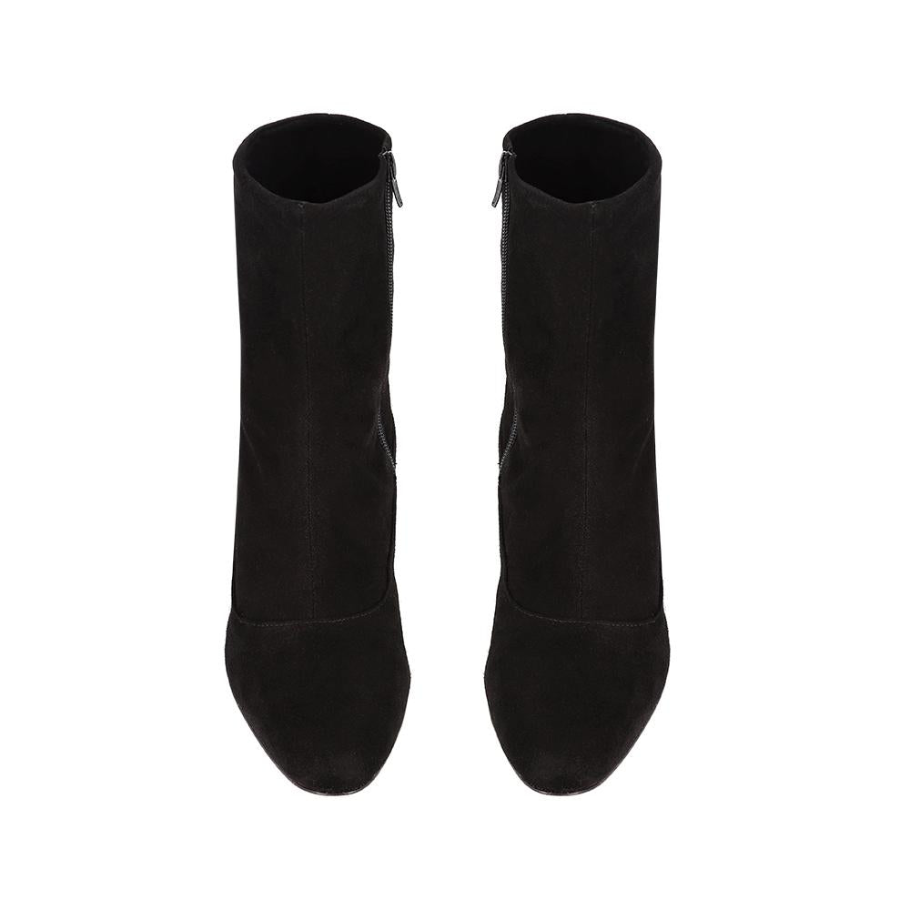 Bota Slim Camurça Preta