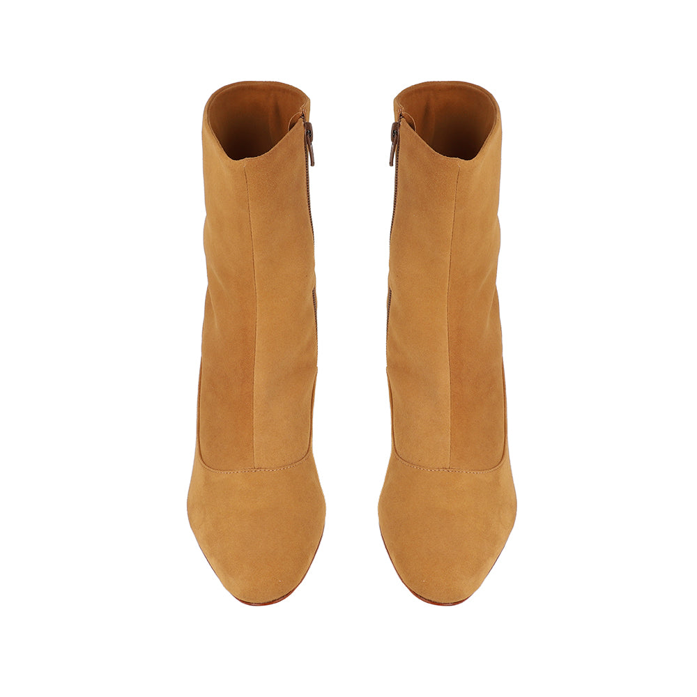 Bota Slim Camurça Caramelo