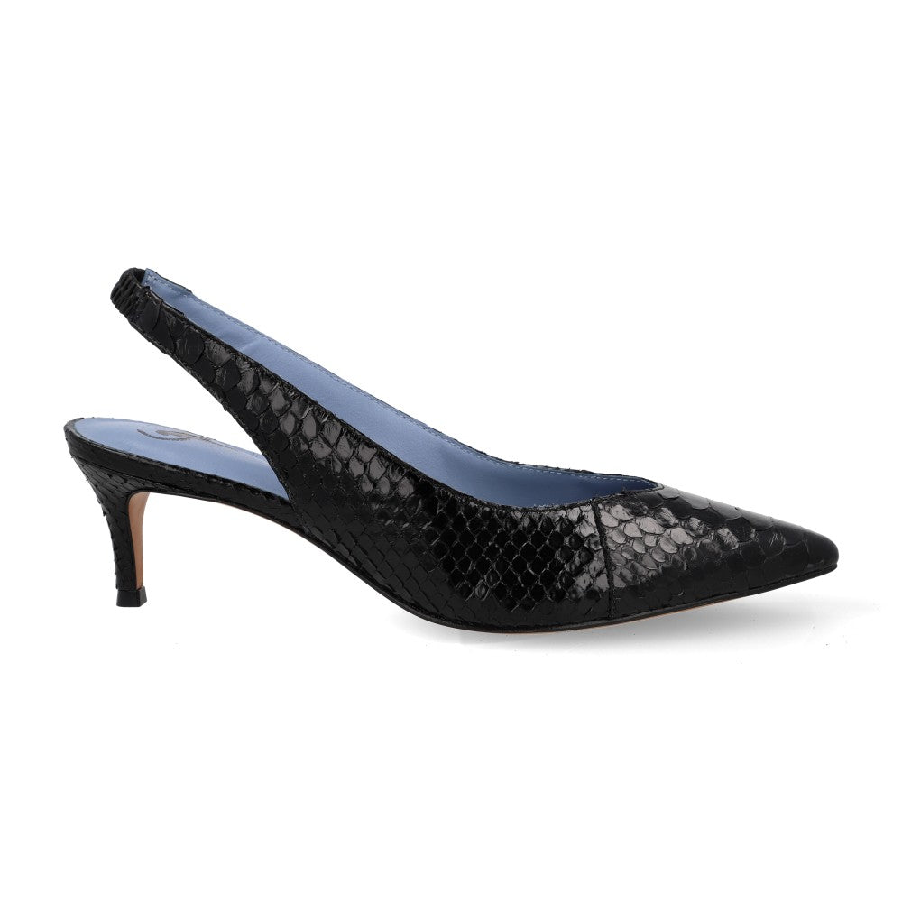 Slingback Python Preto
