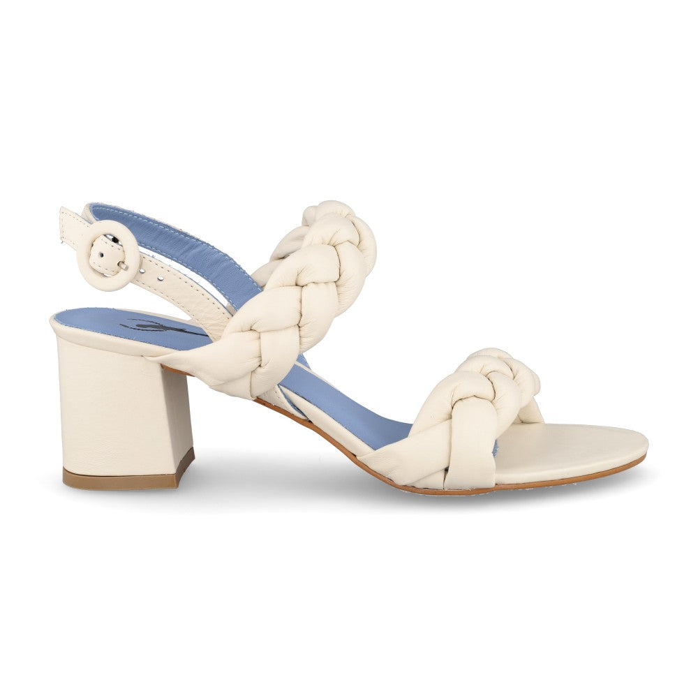Sandália Braids Couro Off White