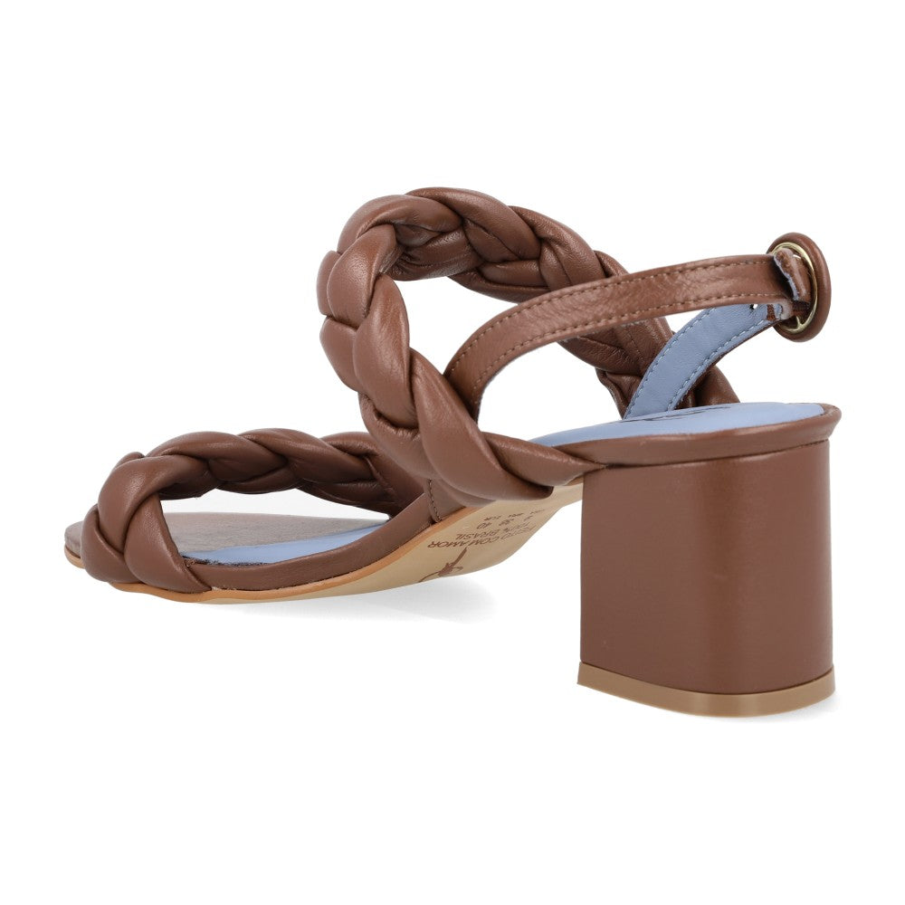 Sandália Braids Couro Chocolate
