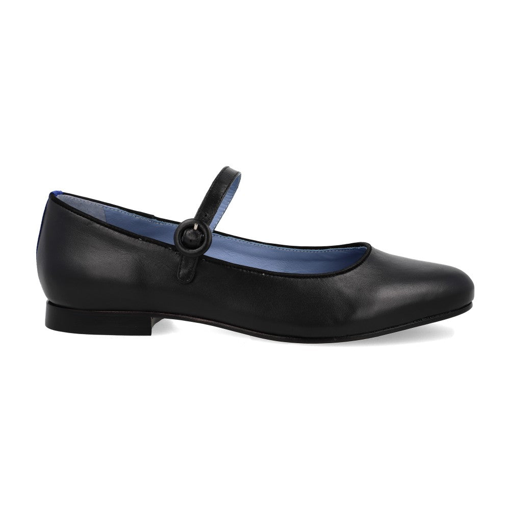 Sapatilha Doll Couro Preto