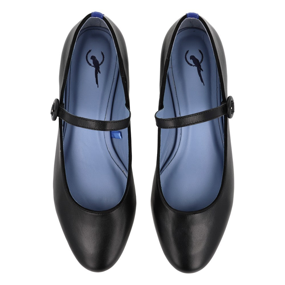 Sapatilha Doll Couro Preto