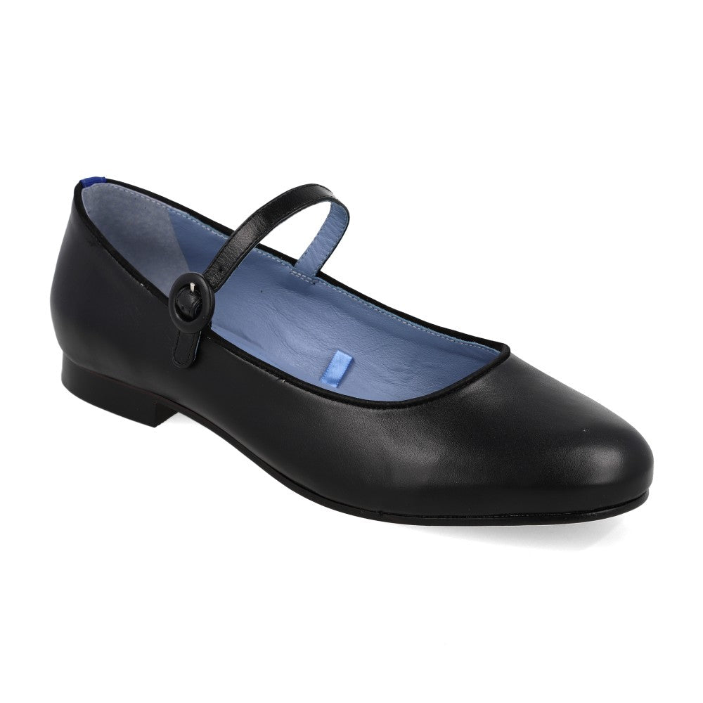 Sapatilha Doll Couro Preto