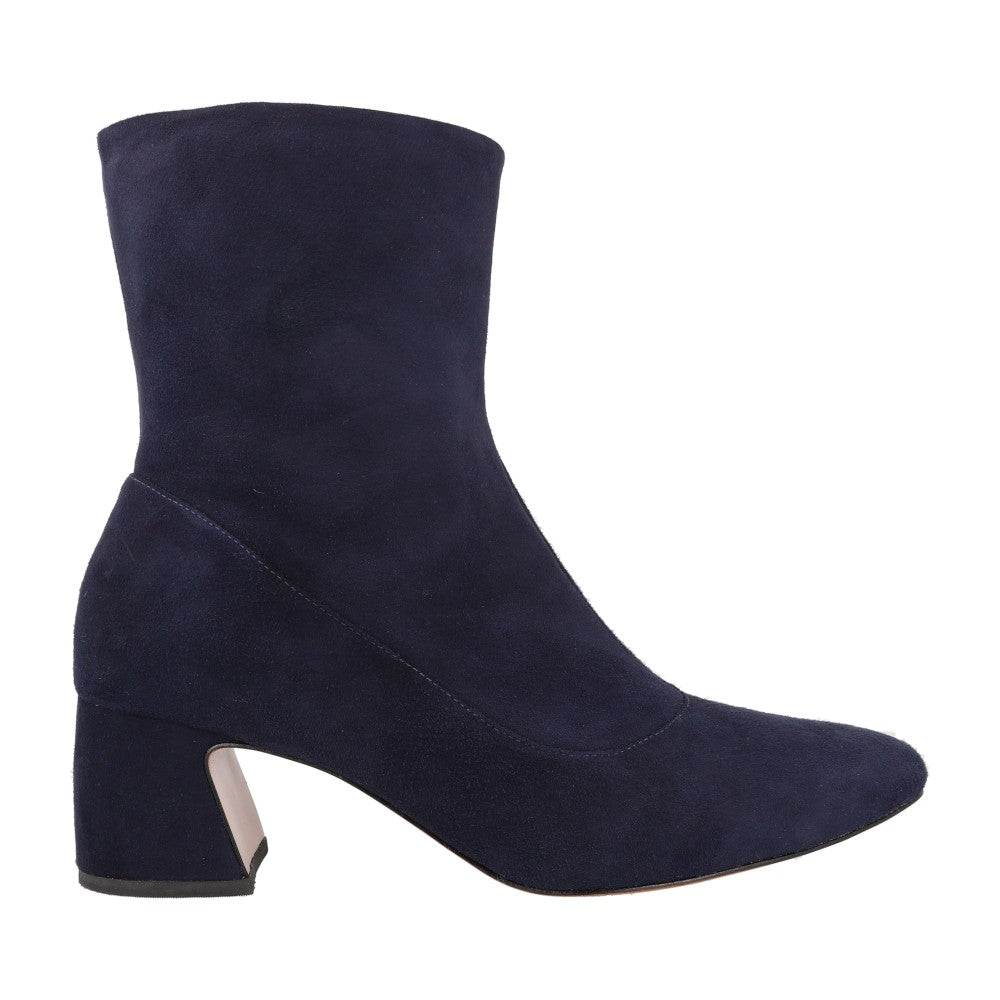 Bota Slim Camurça Azul Marinho