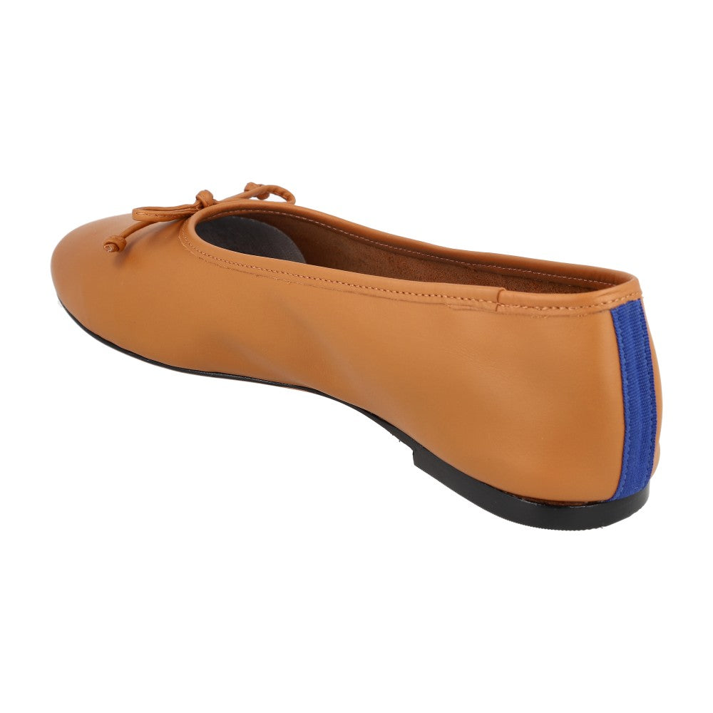 Sapatilha Slip Couro Caramelo