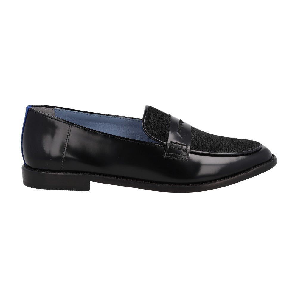 Penny Loafer Duo Wild Couro Preto