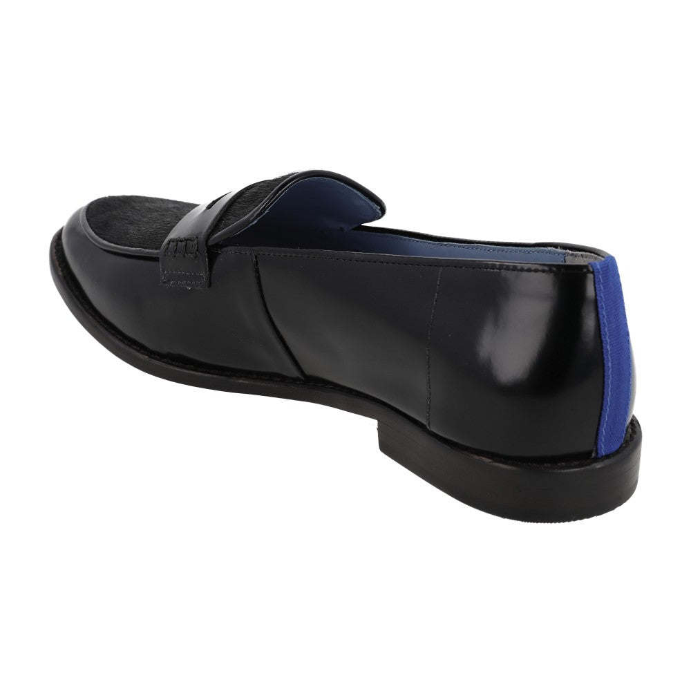 Penny Loafer Duo Wild Couro Preto