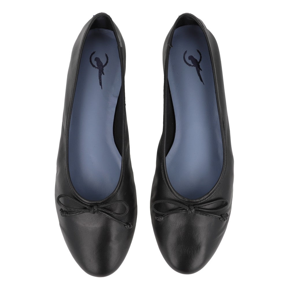 Sapatilha Slip Couro Preto