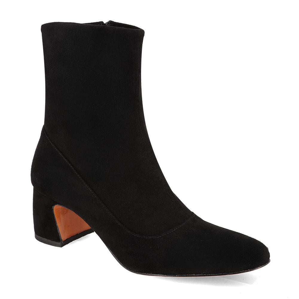 Bota Slim Camurça Preta