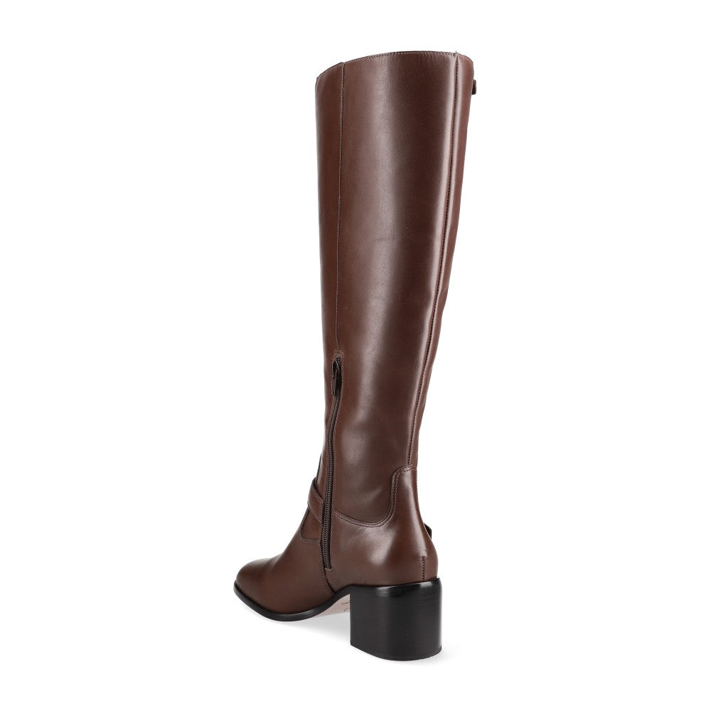 Bota Sela Couro Marrom