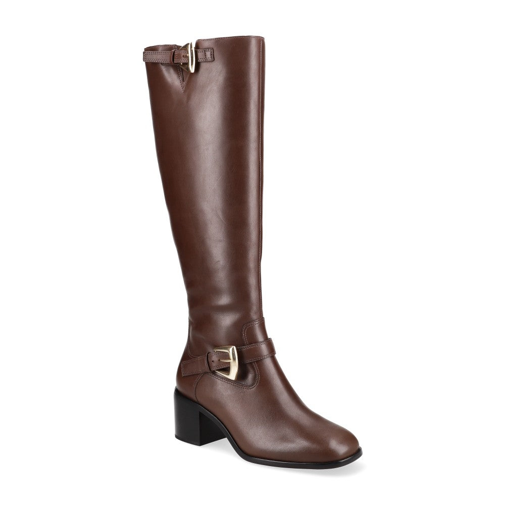 Bota Sela Couro Marrom