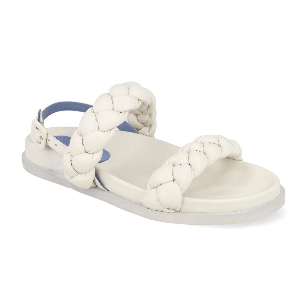 Papete Braids Couro Off White