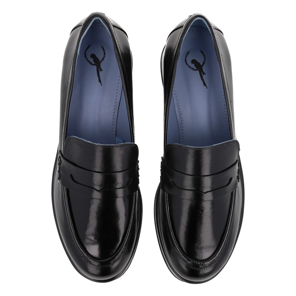 Penny Loafer Wedge Preto