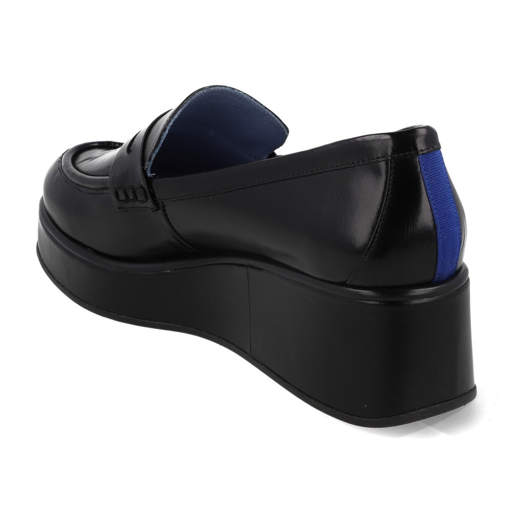 Penny Loafer Wedge Preto