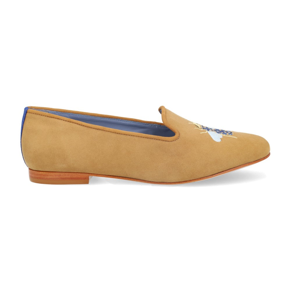 Loafer Insect Camurça Caramelo