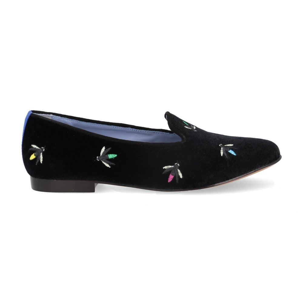 Loafer Firefly Veludo Preto