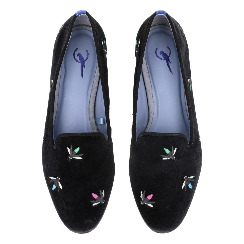 Loafer Firefly Veludo Preto