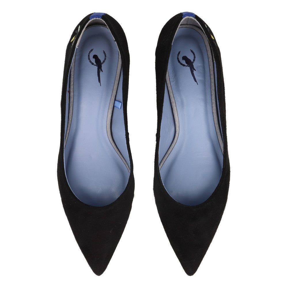Scarpin Classic Camurça Preto
