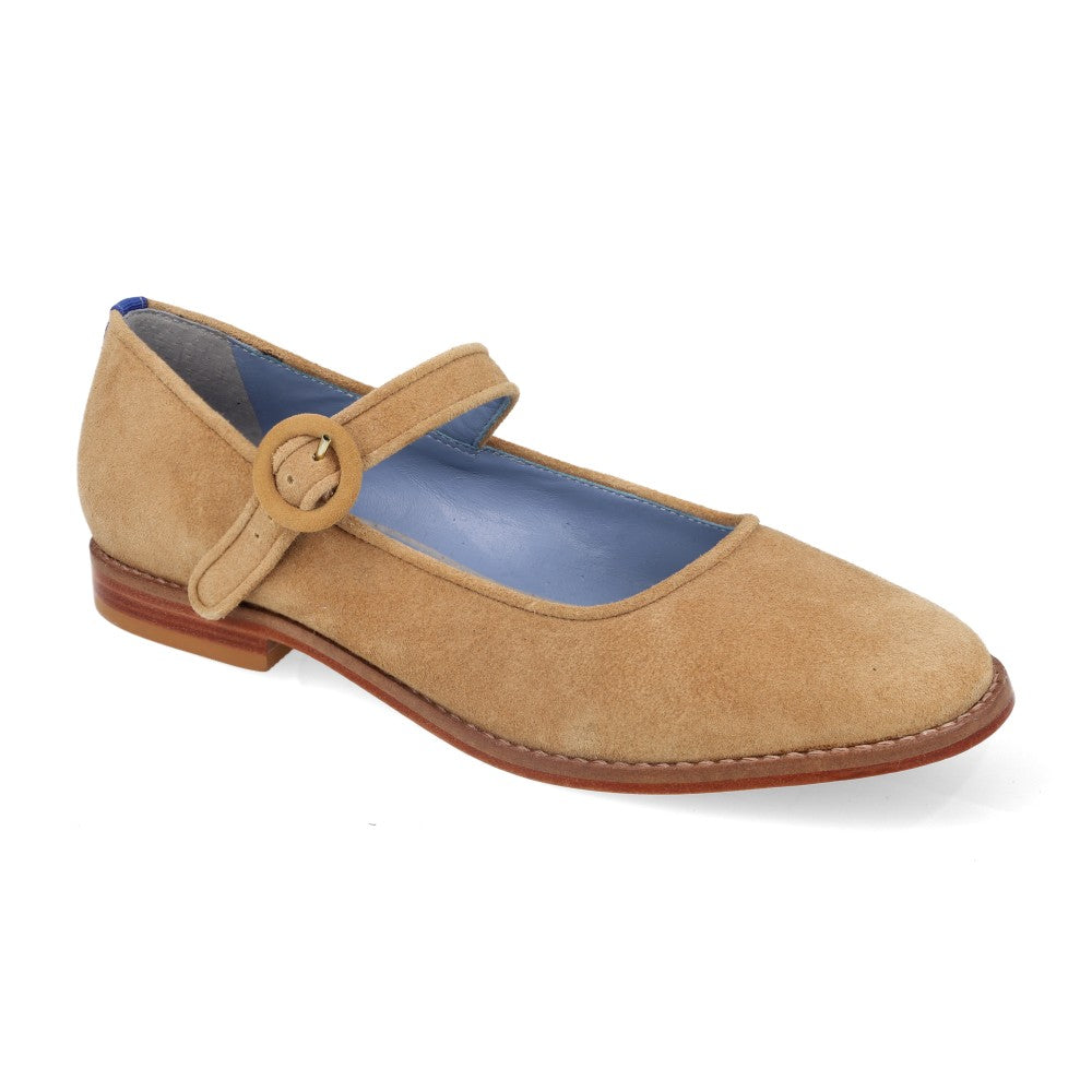 Sapatilha Doll Clara Camurça Bege