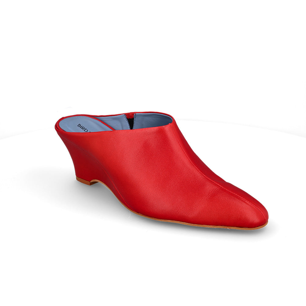 Mule Royal Couro Vermelho