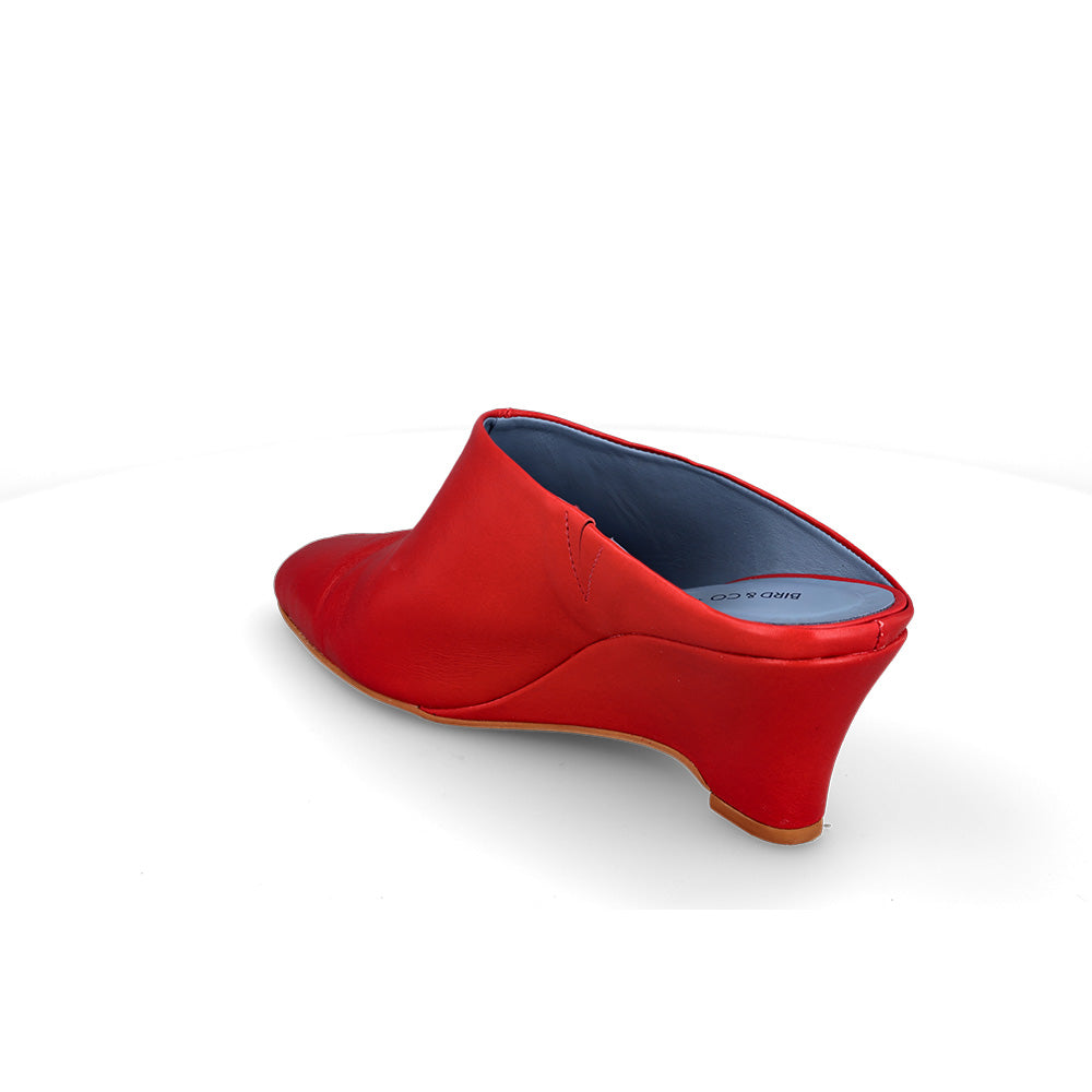 Mule Royal Couro Vermelho