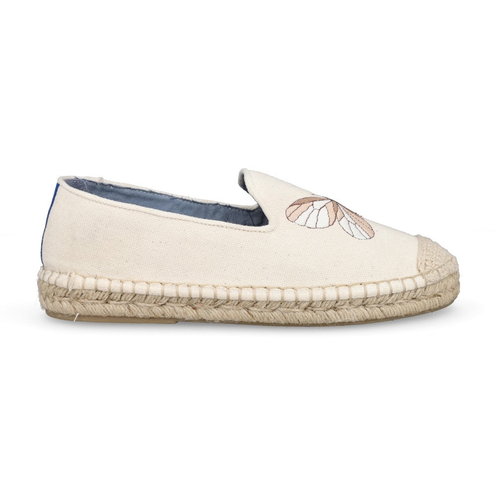 Espadrille Butterfly Lona Off White