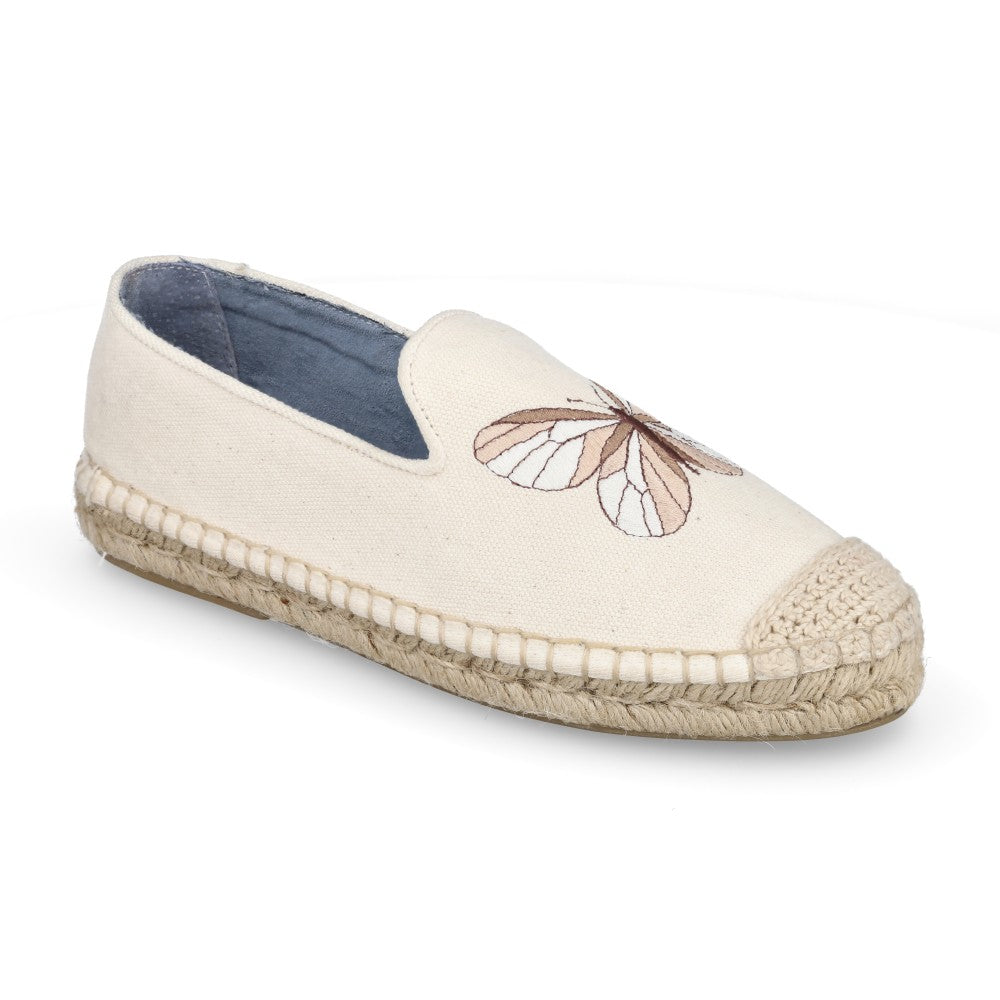 Espadrille Butterfly Lona Off White