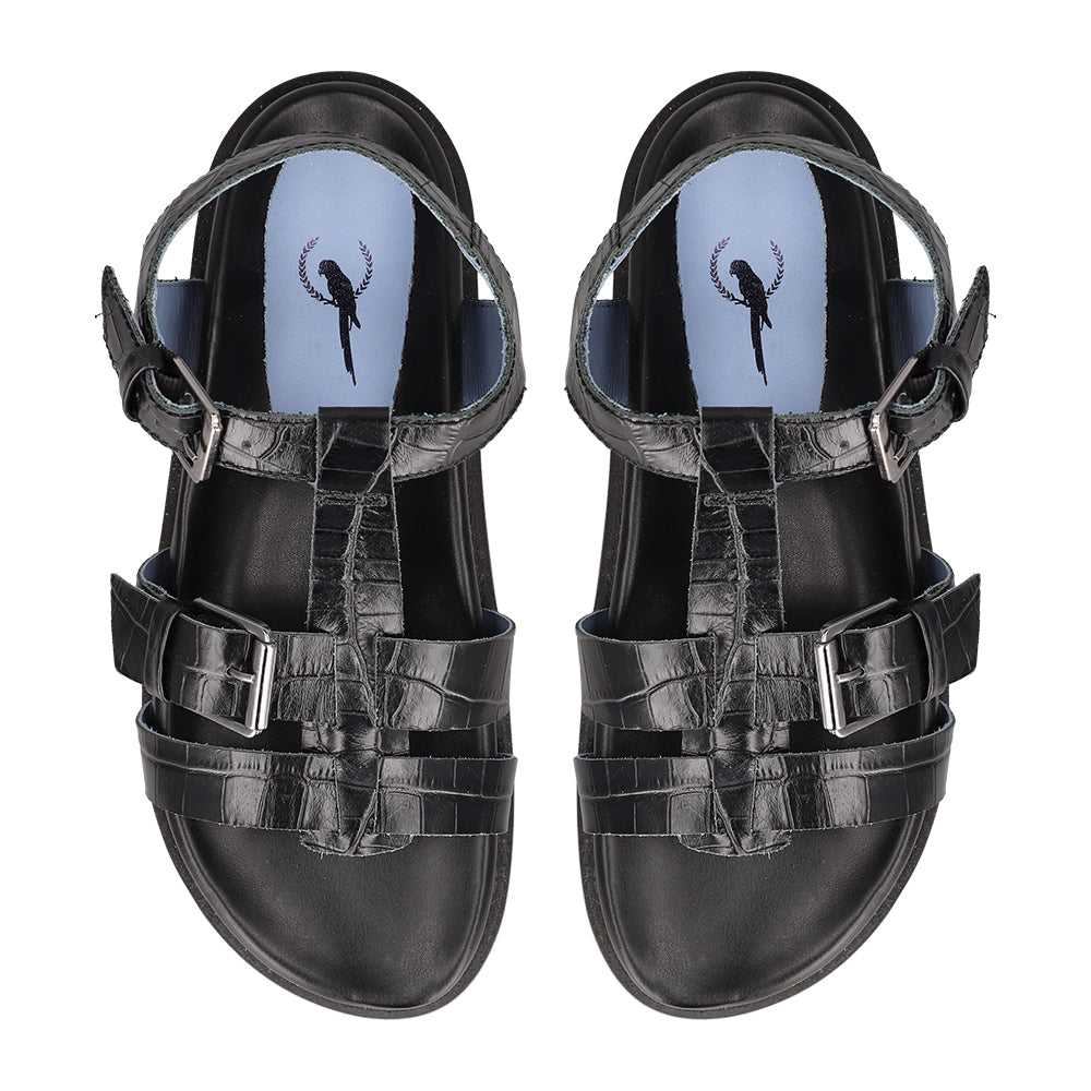 Papete Wild Croco Preto