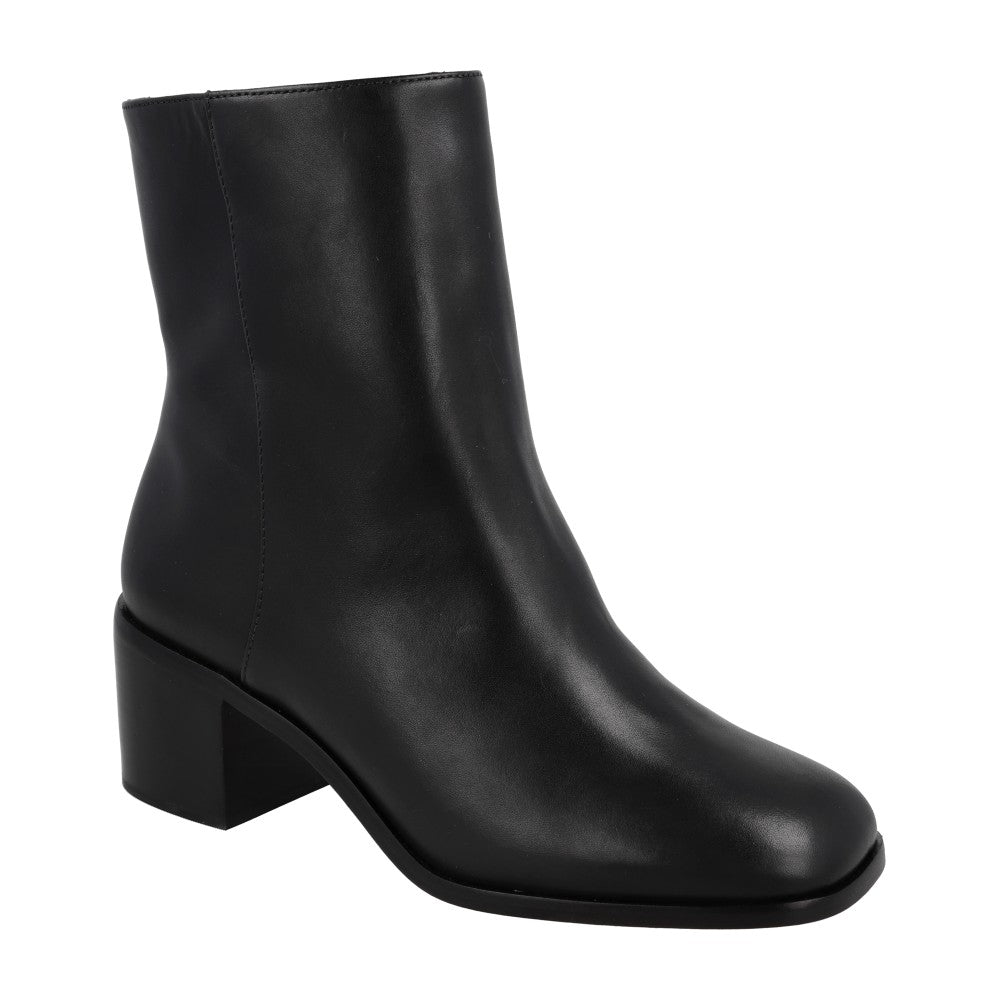 Bota Square Couro Preto