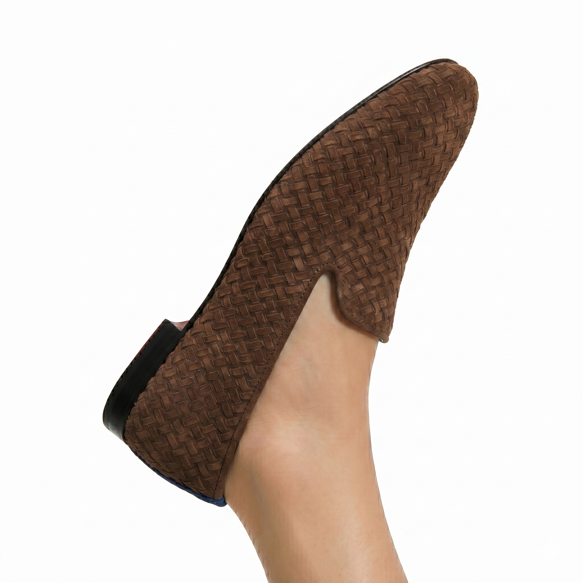 Loafer Tresse Camurça Marrom