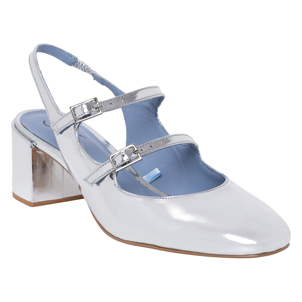 Slingback Doll Specchio Prata