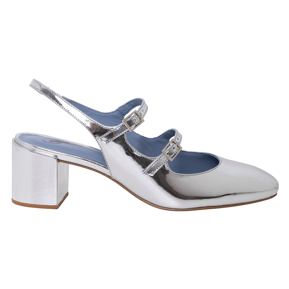 Slingback Doll Specchio Prata