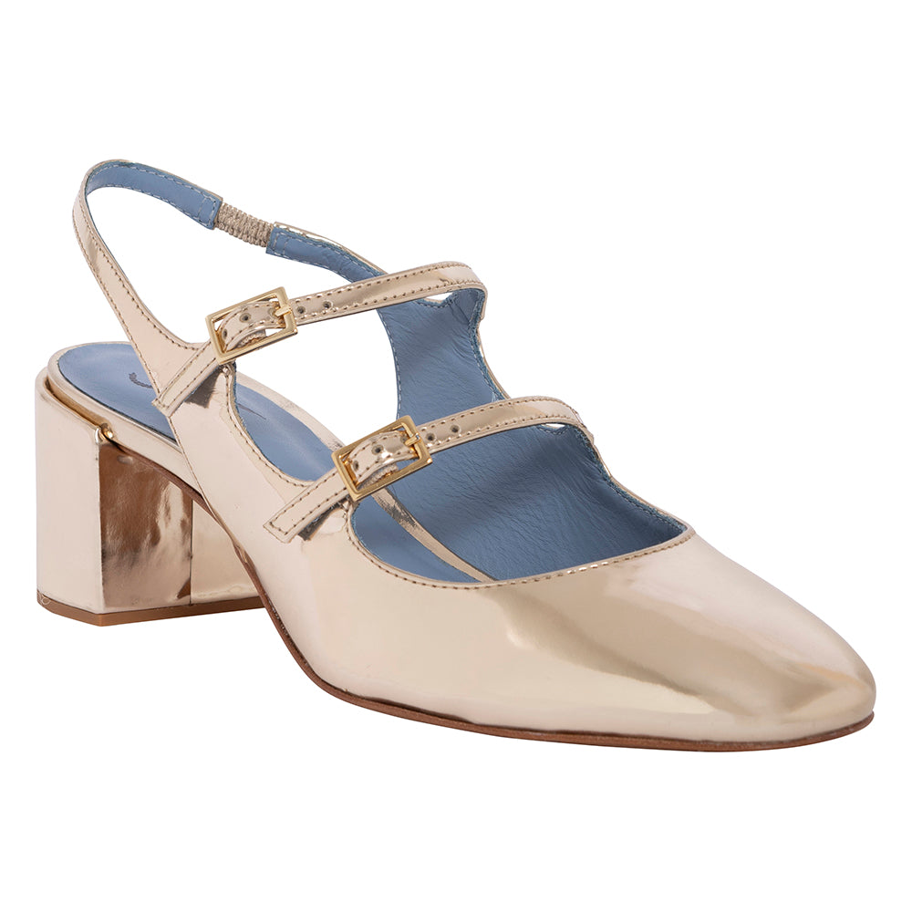 Slingback Doll Specchio Ouro