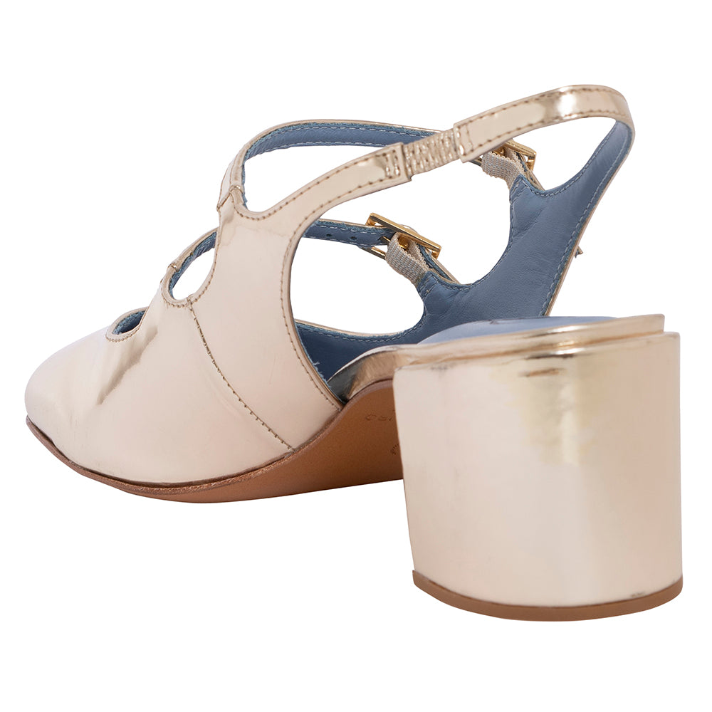 Slingback Doll Specchio Ouro