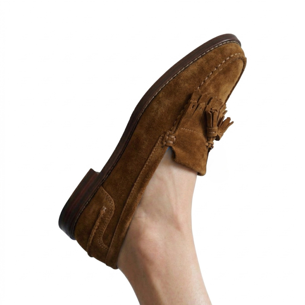 Penny Boho Tassel Camurça Capuccino