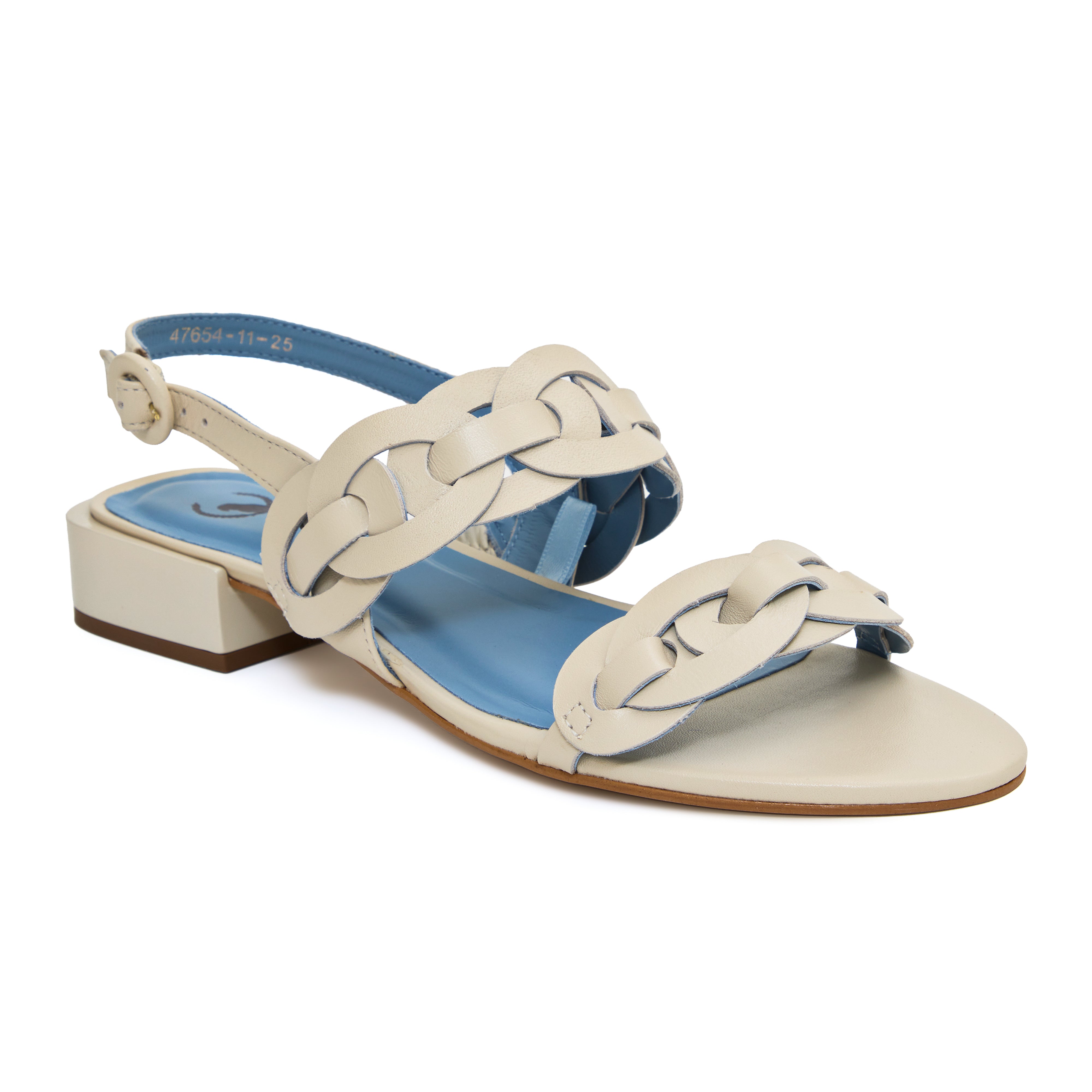 Rasteira Aros Couro Off White