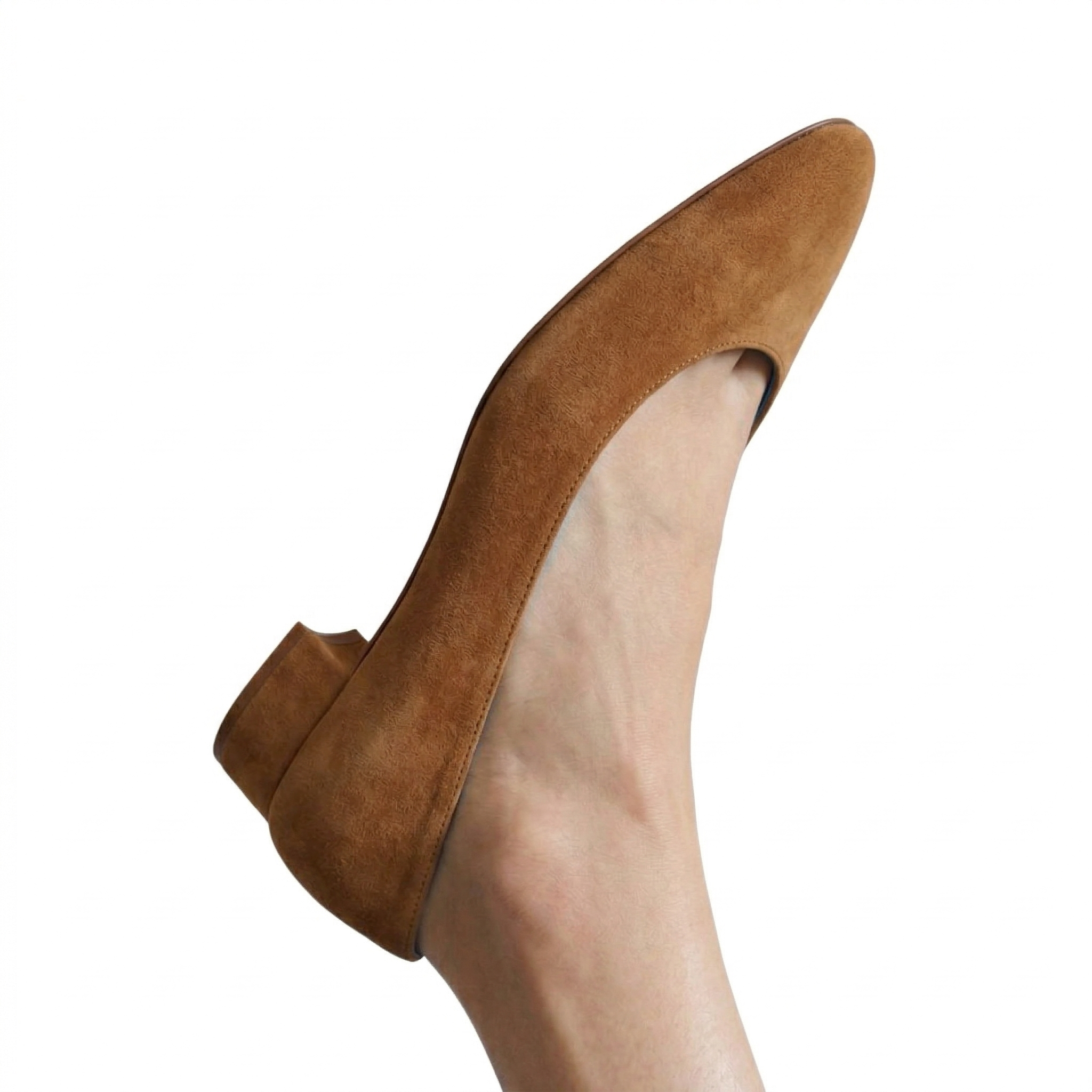 Scarpin Margot Camurça Cashew