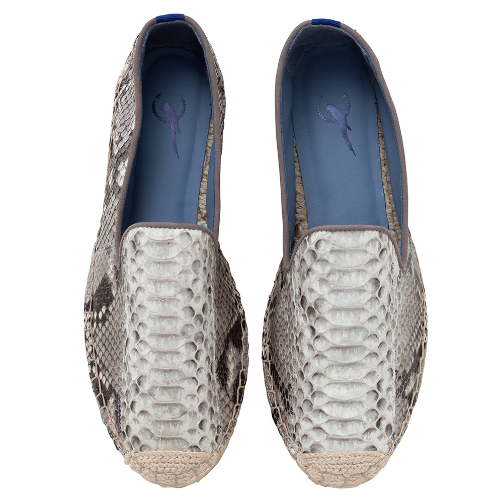 Espadrille Exotic Python Branco