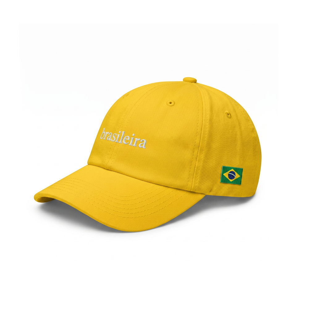 Boné Brasileira Sarja Amarelo