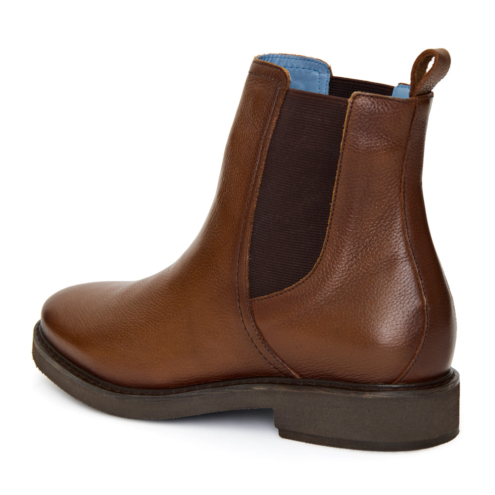 Bota Chelsea Classic couro Caramelo