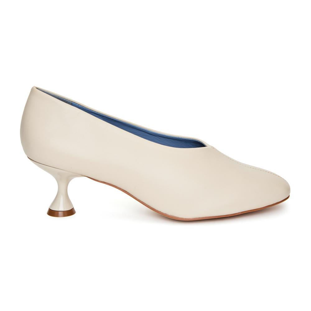Scarpin Royal Couro Off White