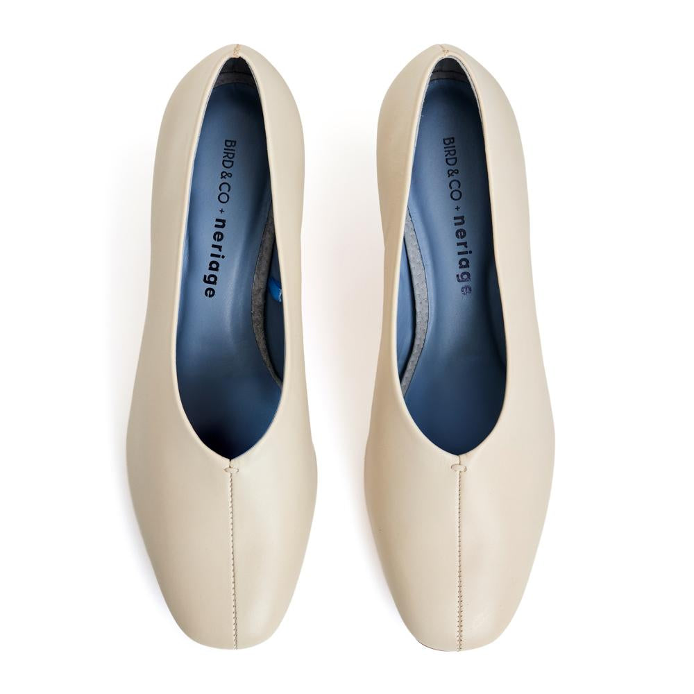 Scarpin Royal Couro Off White