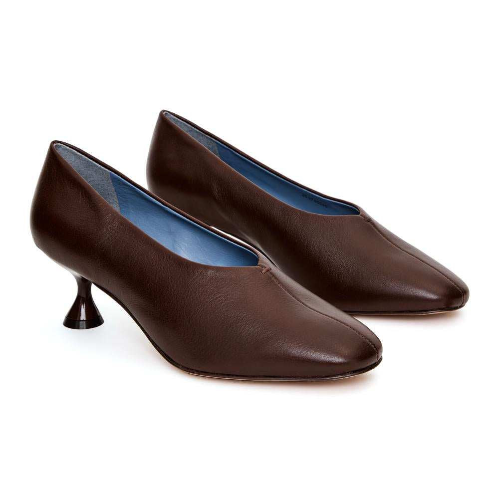 Scarpin Royal Couro Marrom