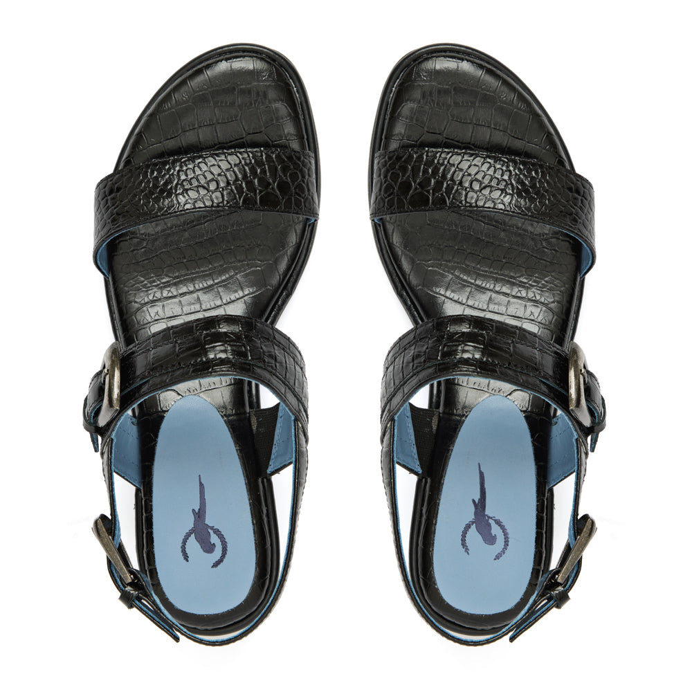 Sandalía Croco Preto