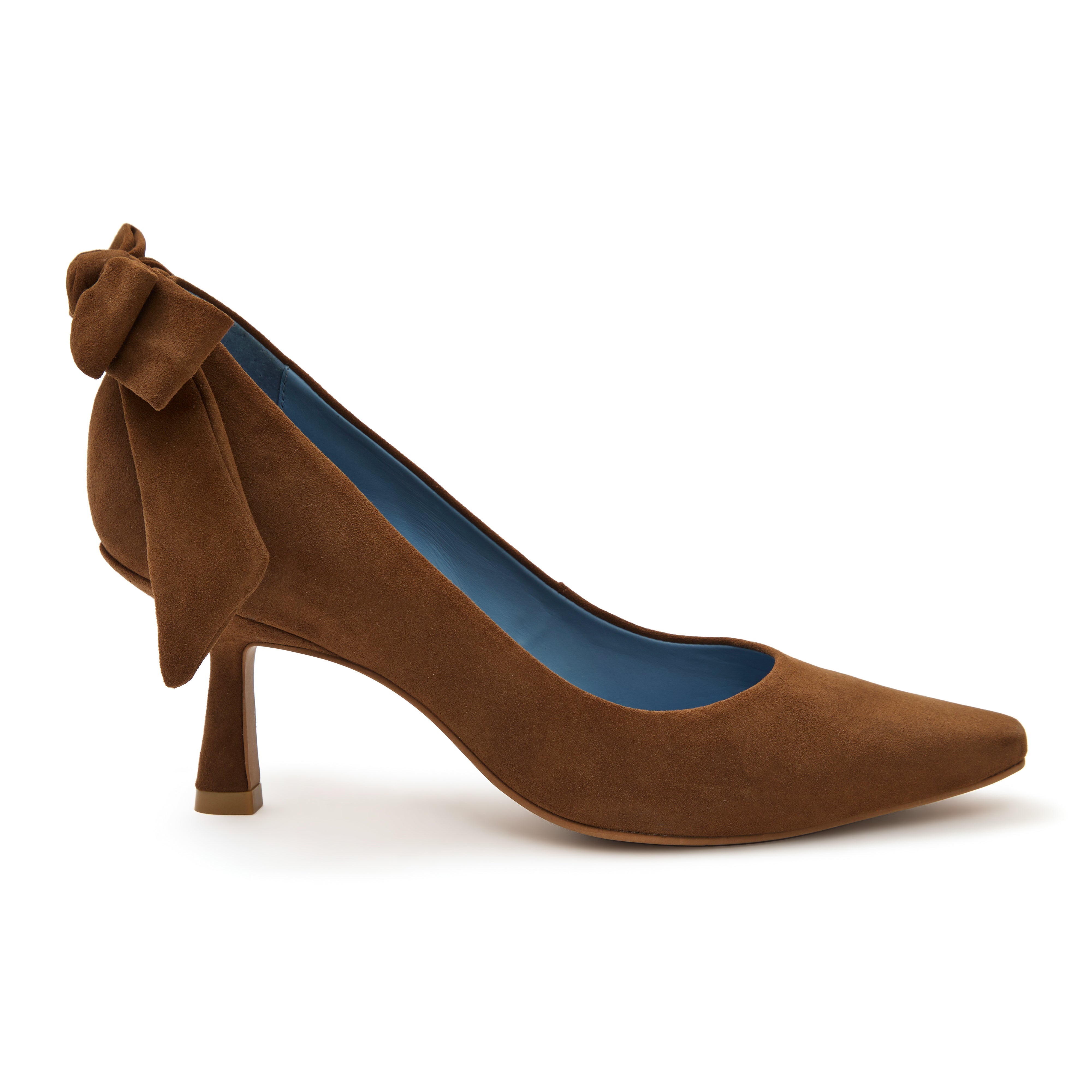 Scarpin Lace Camurça Marrom Monica Salgado