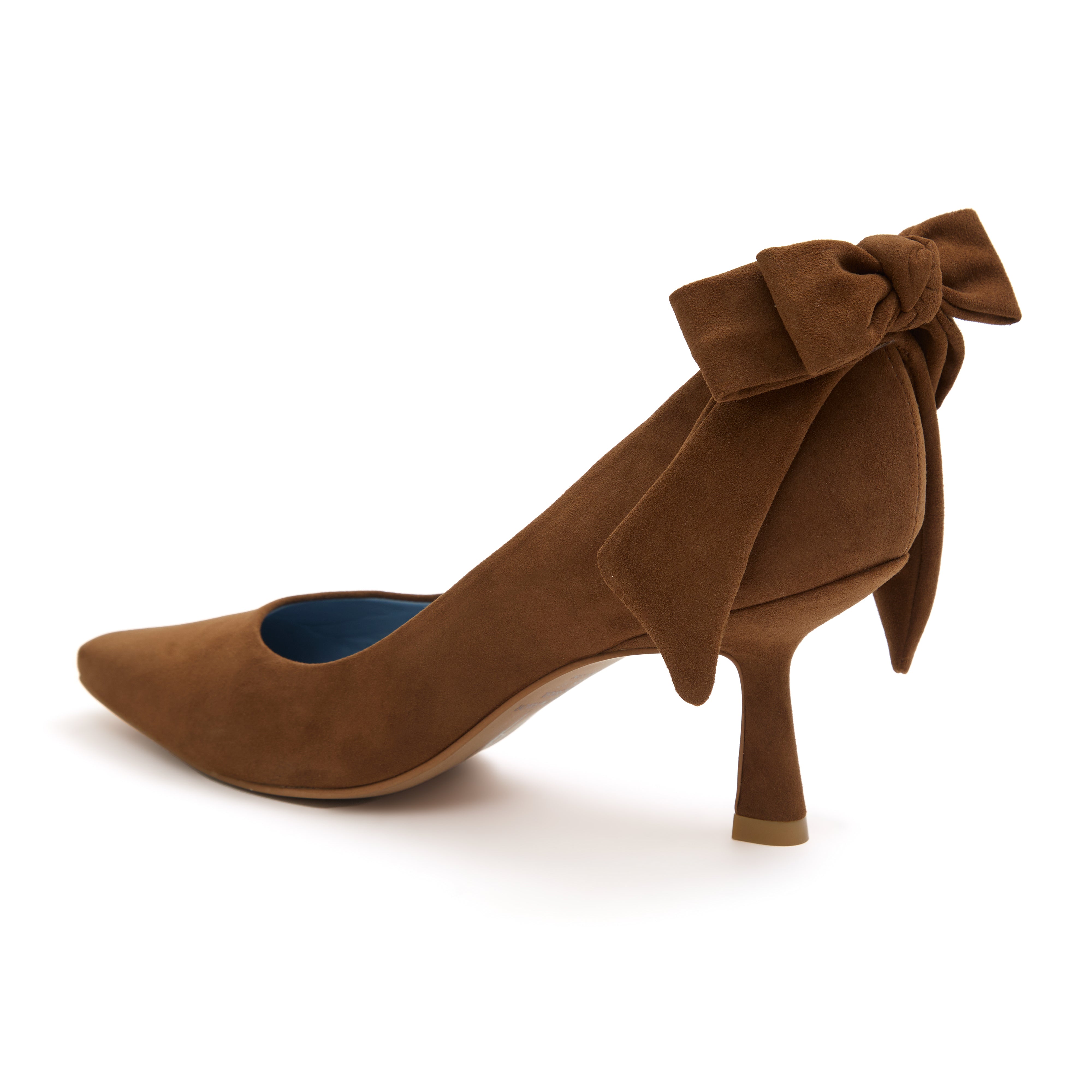 Scarpin Lace Camurça Marrom Monica Salgado