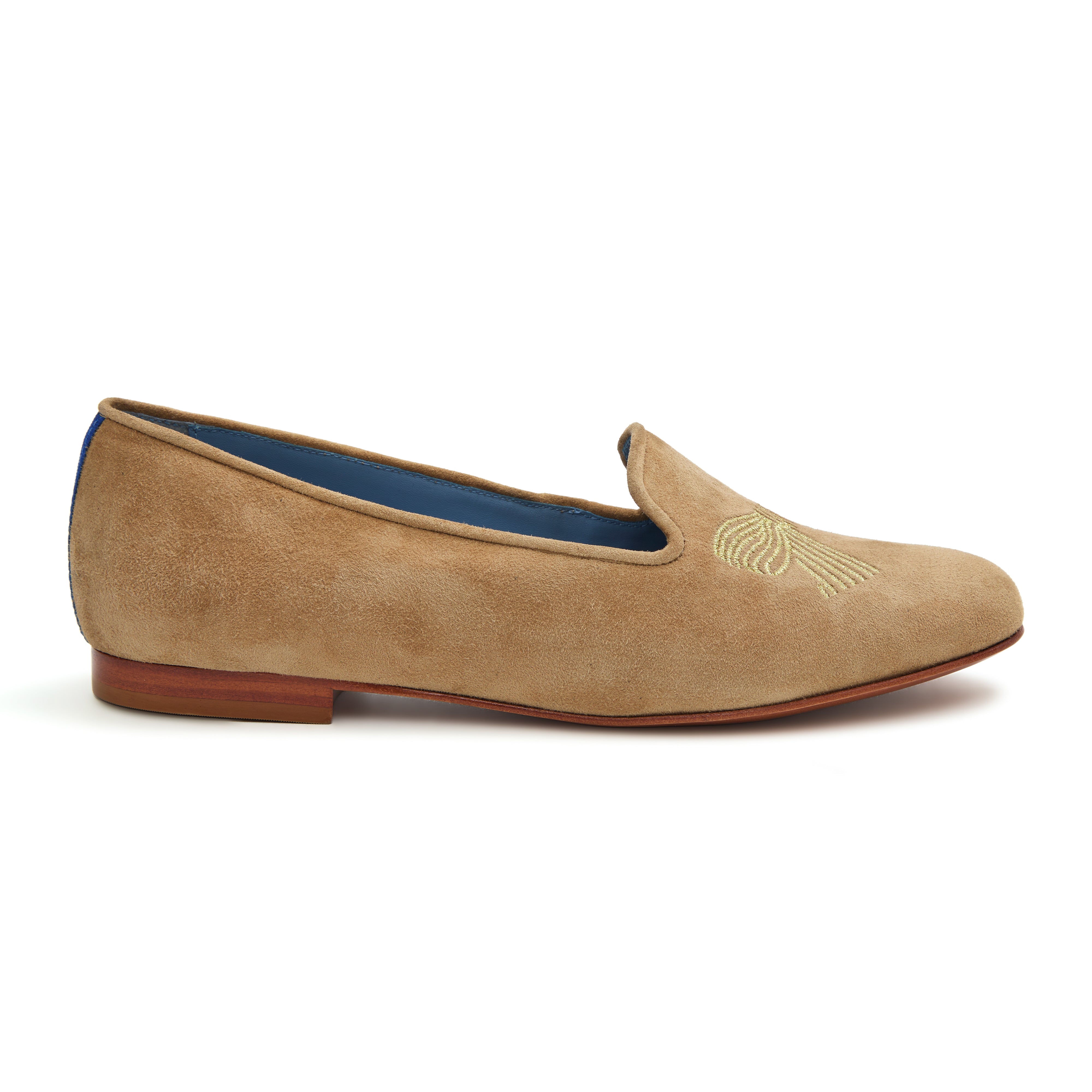 Loafer Lace Camurça Bege Monica Salgado